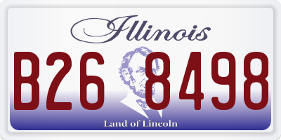 IL license plate B268498