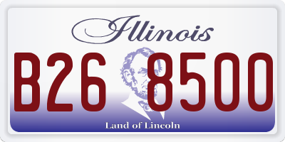IL license plate B268500