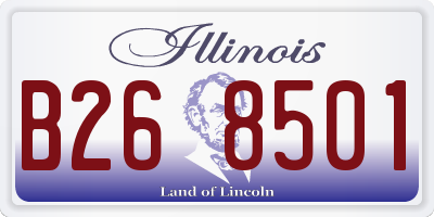 IL license plate B268501
