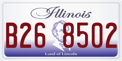 IL license plate B268502