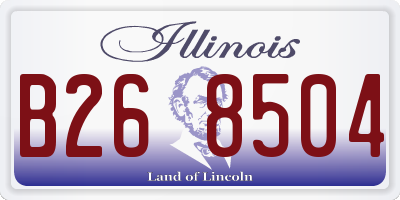IL license plate B268504