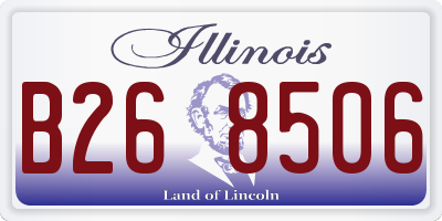 IL license plate B268506
