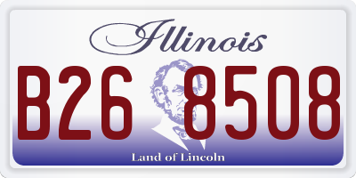IL license plate B268508