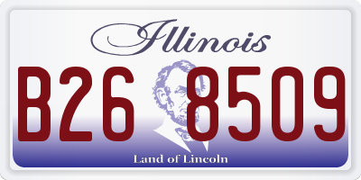 IL license plate B268509