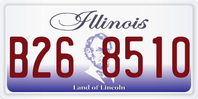 IL license plate B268510