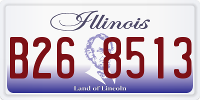 IL license plate B268513