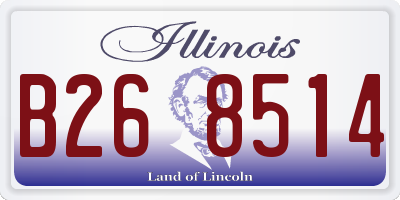 IL license plate B268514
