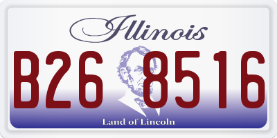 IL license plate B268516