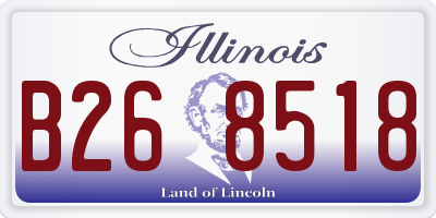 IL license plate B268518