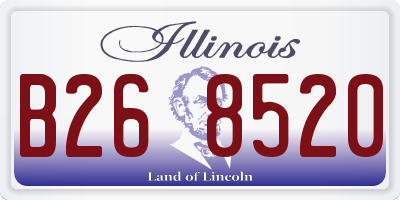 IL license plate B268520