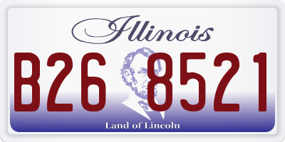 IL license plate B268521