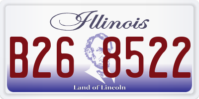 IL license plate B268522
