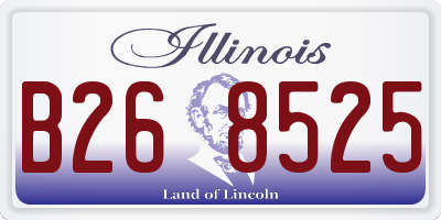 IL license plate B268525