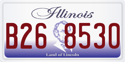 IL license plate B268530