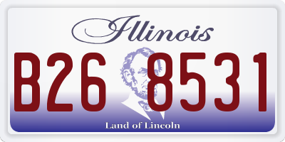 IL license plate B268531