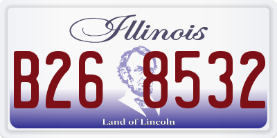 IL license plate B268532