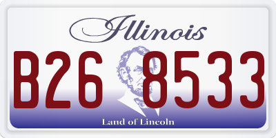 IL license plate B268533