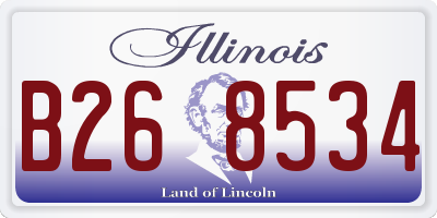 IL license plate B268534