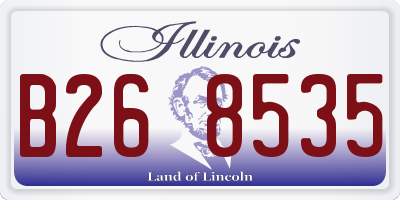 IL license plate B268535