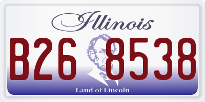 IL license plate B268538