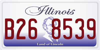 IL license plate B268539