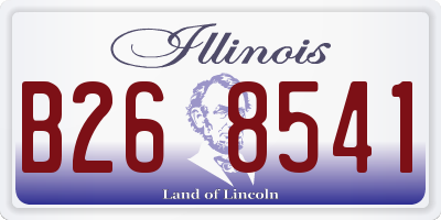 IL license plate B268541