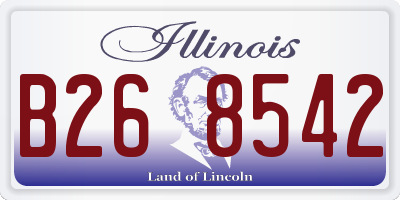 IL license plate B268542