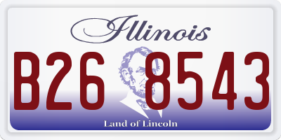 IL license plate B268543