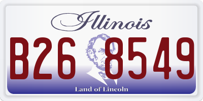 IL license plate B268549