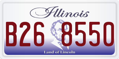 IL license plate B268550