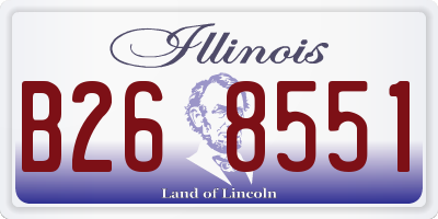 IL license plate B268551