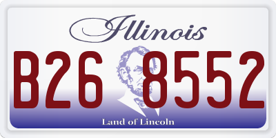 IL license plate B268552