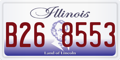 IL license plate B268553
