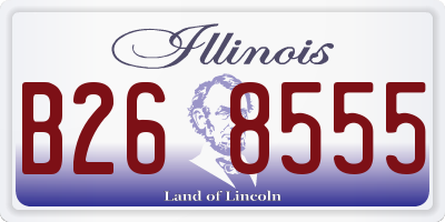 IL license plate B268555