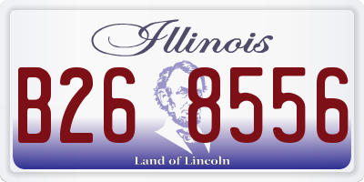 IL license plate B268556