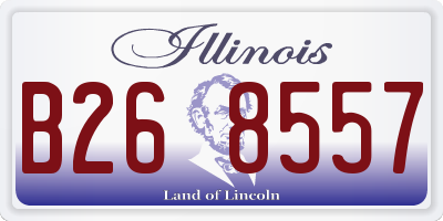 IL license plate B268557