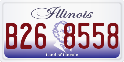 IL license plate B268558