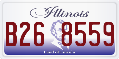 IL license plate B268559