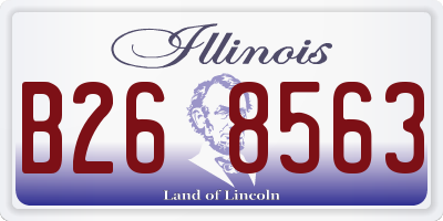 IL license plate B268563