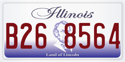 IL license plate B268564