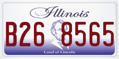 IL license plate B268565