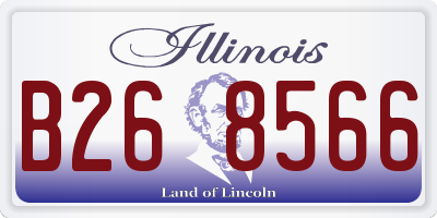 IL license plate B268566