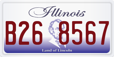 IL license plate B268567