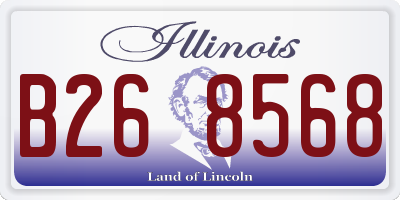 IL license plate B268568