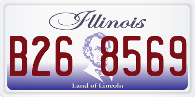 IL license plate B268569