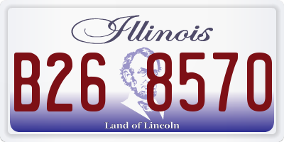 IL license plate B268570
