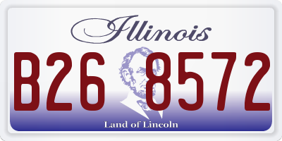 IL license plate B268572