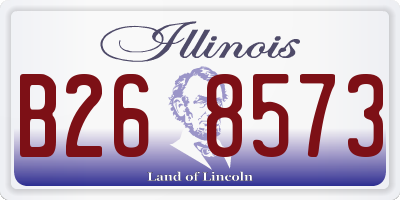 IL license plate B268573