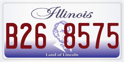 IL license plate B268575