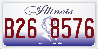 IL license plate B268576